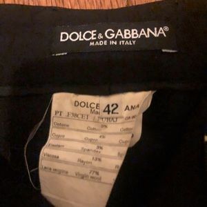 Vintage Dolce & Gabbana Wide Leg Tuxedo Pants